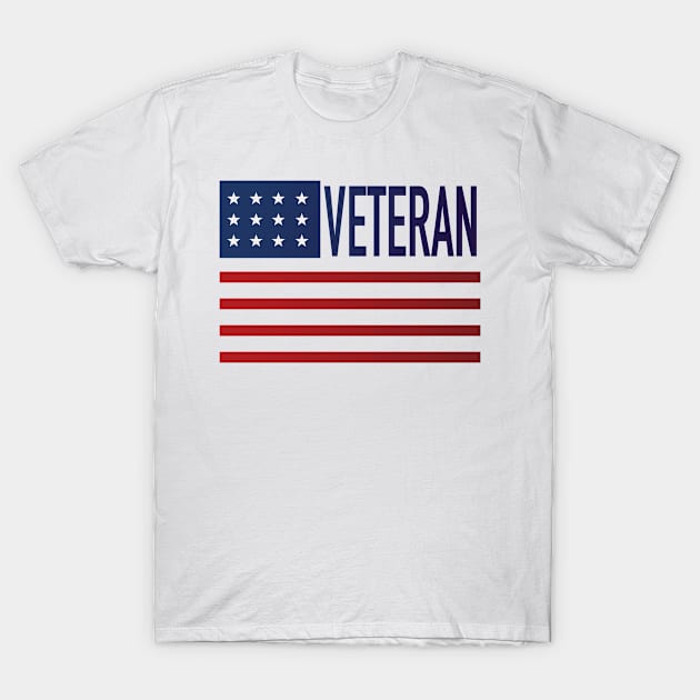 US American Flag Army Veterans Gift T-Shirt by chrizy1688